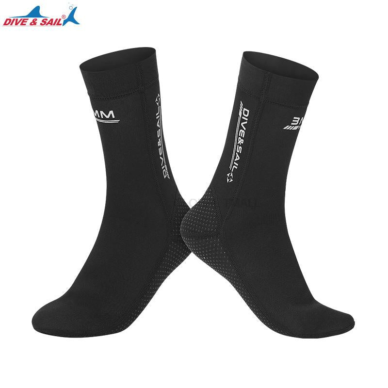 1 Pair 3mm Neoprene Diving Socks Shoes Wetsuit Shoes Warming Snorkeling Diving Surfing Socks Water Boots Non-slip Beach Boots