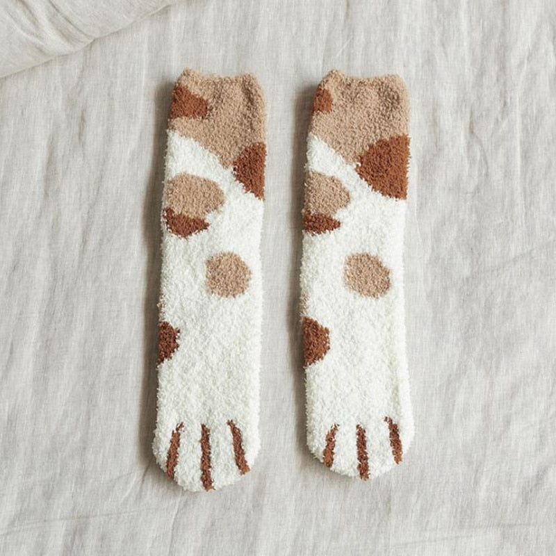 Fashion Womens Cats Paw Stripe 3d Socks Kawaii Fun Thick Girls Cartoon Animal Fingers Sock Hosiery Toe Zebra/Tiger/Cat Foot Sox