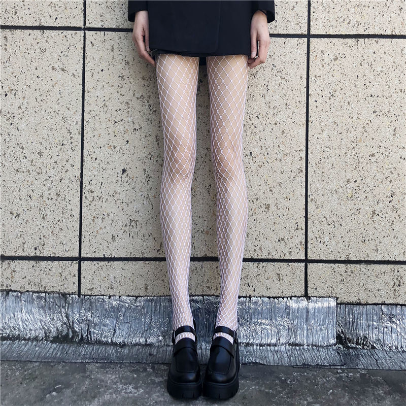 Hot Selling Summer Lolita Fishnet  Body Stockings Fish Net Pantyhose Mesh Nylon Tights Lingerie Skin JK Fishnet Waist Hosiery