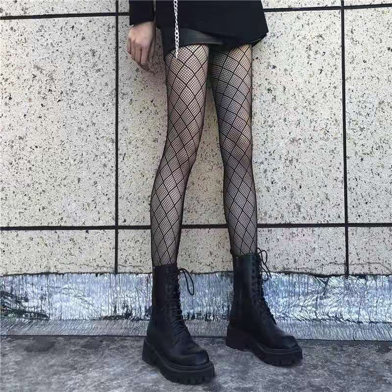 Hot Selling Summer Lolita Fishnet  Body Stockings Fish Net Pantyhose Mesh Nylon Tights Lingerie Skin JK Fishnet Waist Hosiery