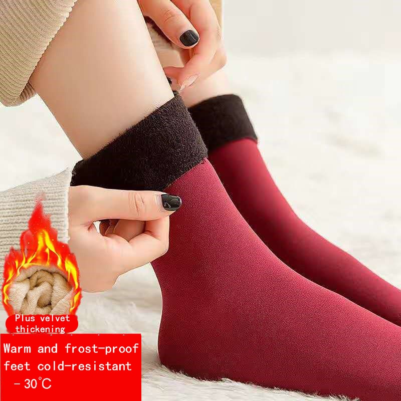 Thicken Warm Long Socks cashWinter Women Long Stocking Warm Thigh High Socks Ladies Over The Knee Socks Winter Thermal Socks